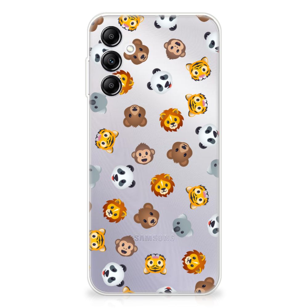 TPU bumper voor Samsung Galaxy A14 5G Dieren Emojis met schattige dieren emoji's patroon.