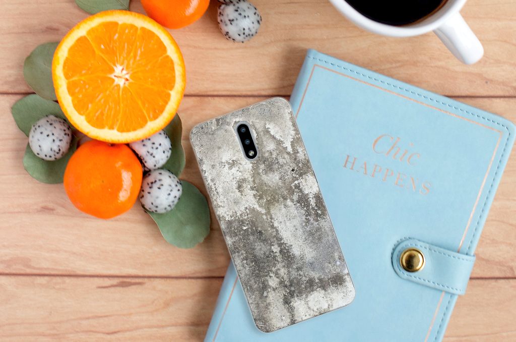 Nokia 2.3 TPU Siliconen Hoesje Beton Print B2C Telecom