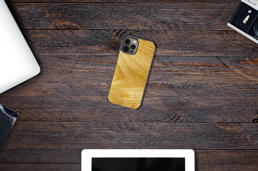 iPhone 12 Pro Max Grip Case Licht Hout B2C Telecom