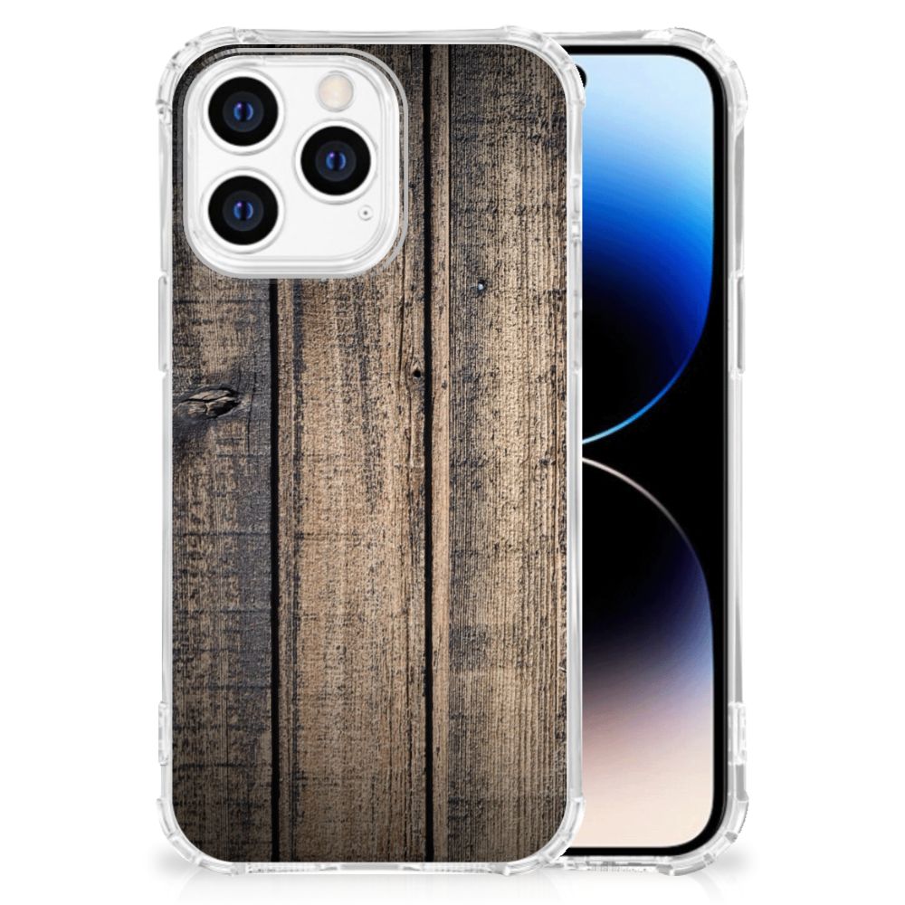 iPhone 14 Pro Stevig Telefoonhoesje Steigerhout B2C Telecom