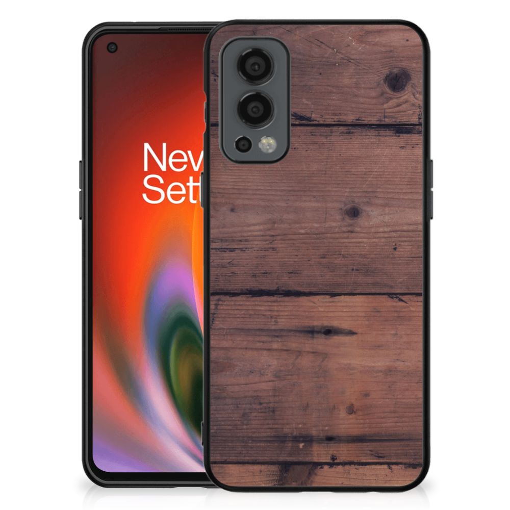OnePlus Nord 2 Houten Print Telefoonhoesje Old Wood