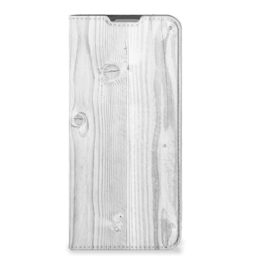 OPPO Reno8 Lite Book Wallet Case White Wood - B2C Telecom