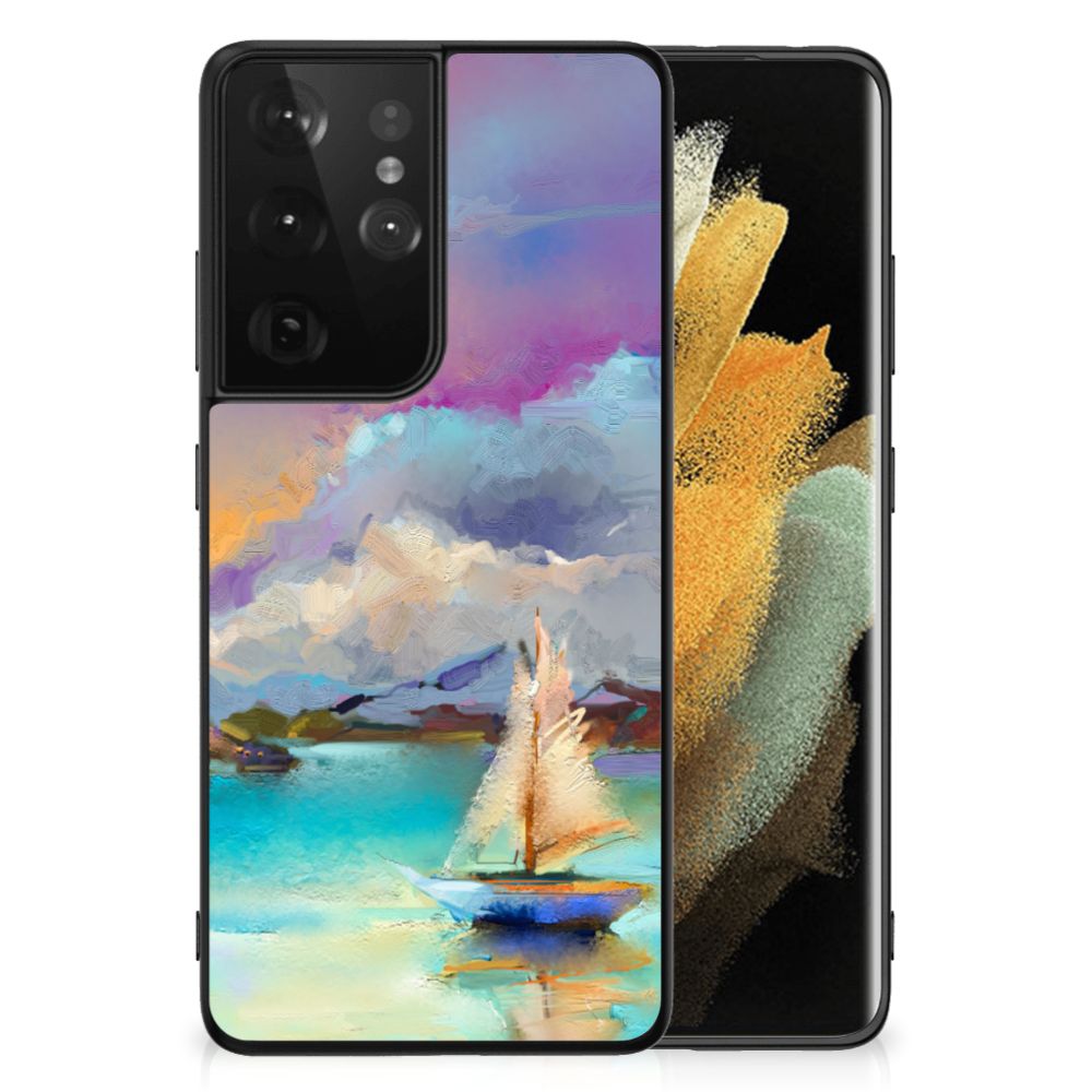 Kleurrijke Telefoonhoesje Samsung Galaxy S21 Ultra Boat B2C Telecom