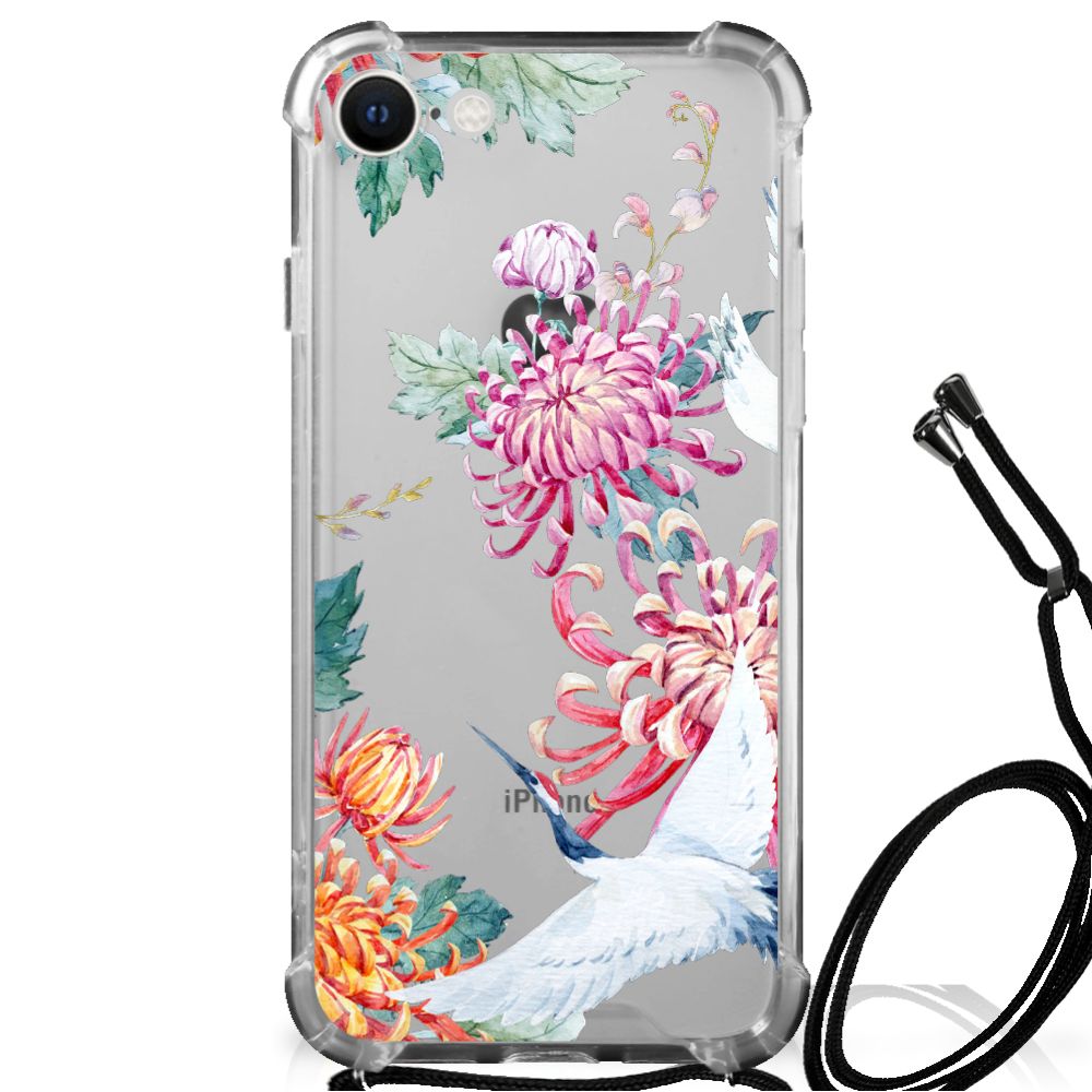 iPhone SE 2022 | 2020 | 8 | 7 Case Anti-shock Bird Flowers