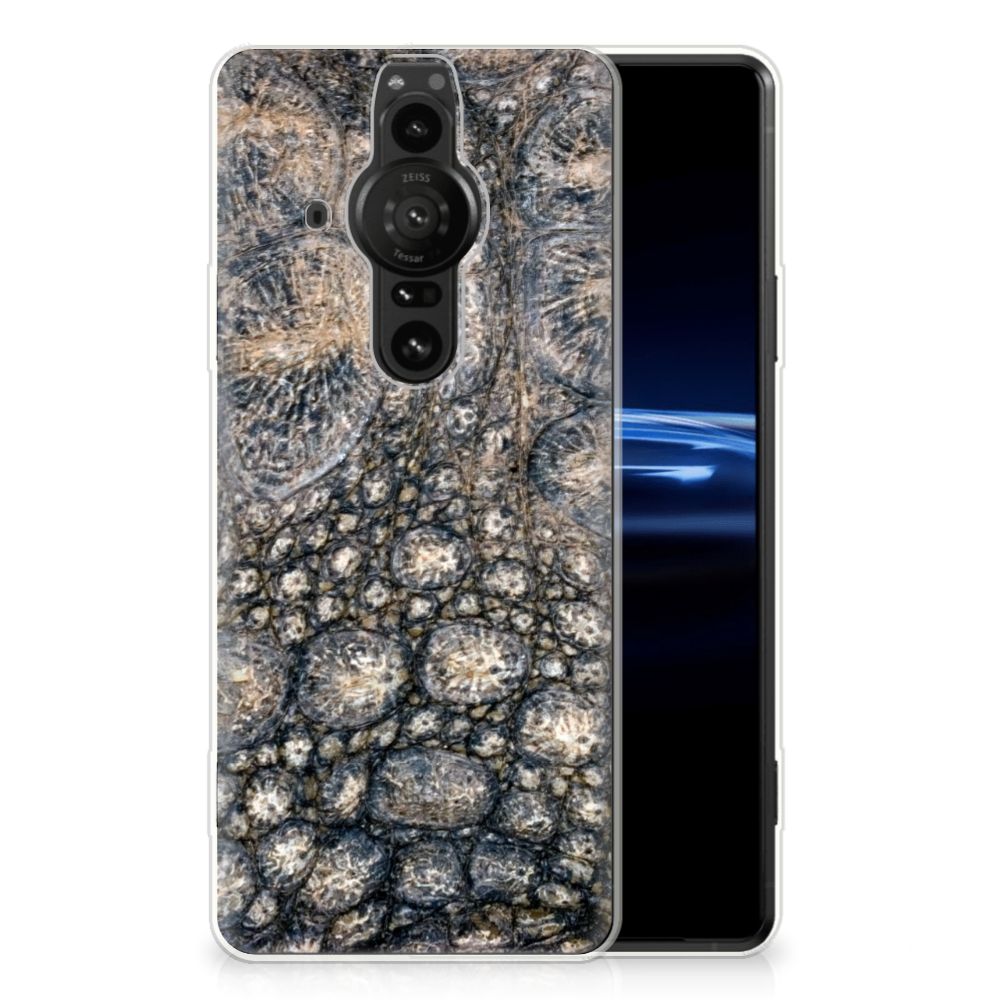 Sony Xperia Pro-I TPU Hoesje Krokodillenprint