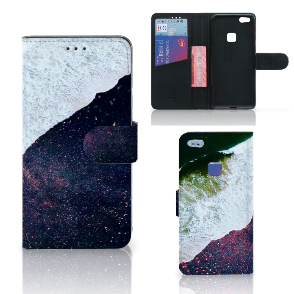 Huawei P10 Lite Book Case Sea in Space