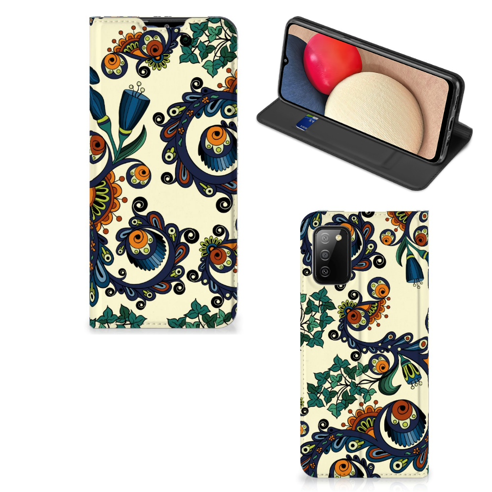 Telefoon Hoesje Samsung Galaxy M02s | A02s Barok Flower - B2C Telecom