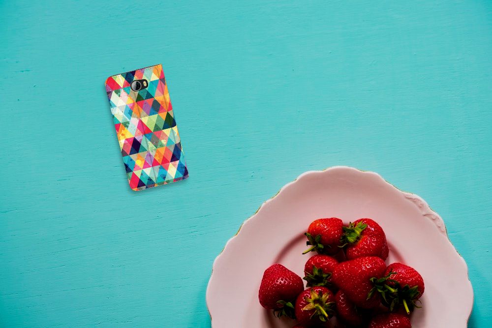 Huawei Y5 2 | Y6 Compact Hoesje met Magneet Geruit