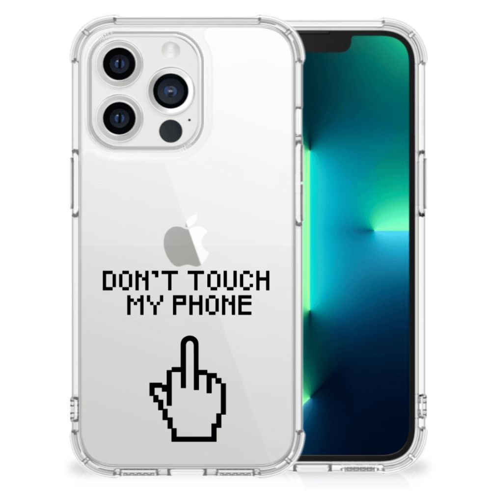 Apple iPhone 13 Pro Anti Shock Case Finger Don't Touch My Phone B2C Telecom