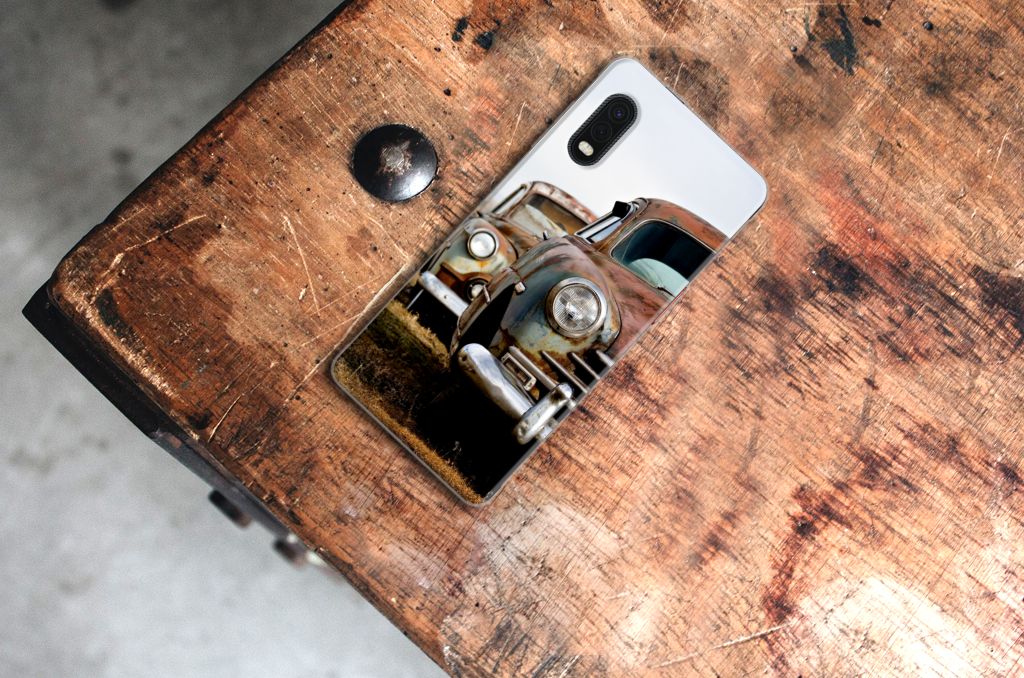 Samsung Xcover Pro Siliconen Hoesje met foto Vintage Auto B2C Telecom