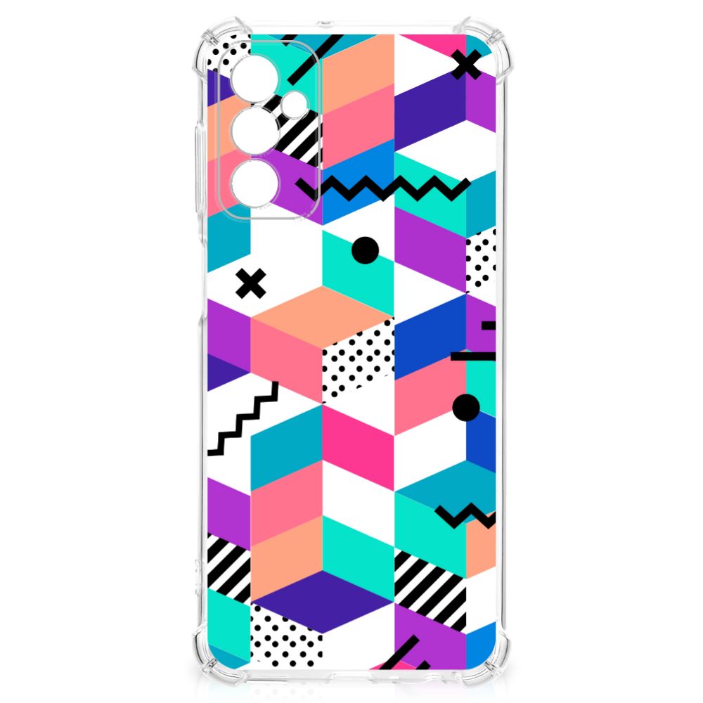 Samsung Galaxy M13 4G | M23 Shockproof Case Blokken Kleurrijk B2C Telecom