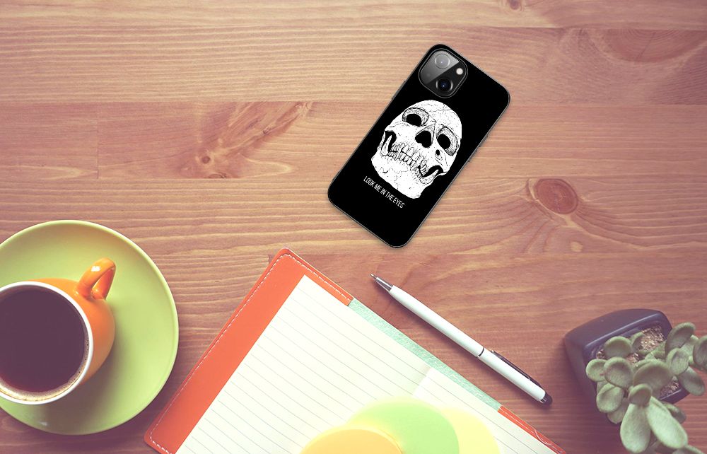 Telefoonhoesje Apple iPhone 13 | iPhone 14 Skull Eyes B2C Telecom