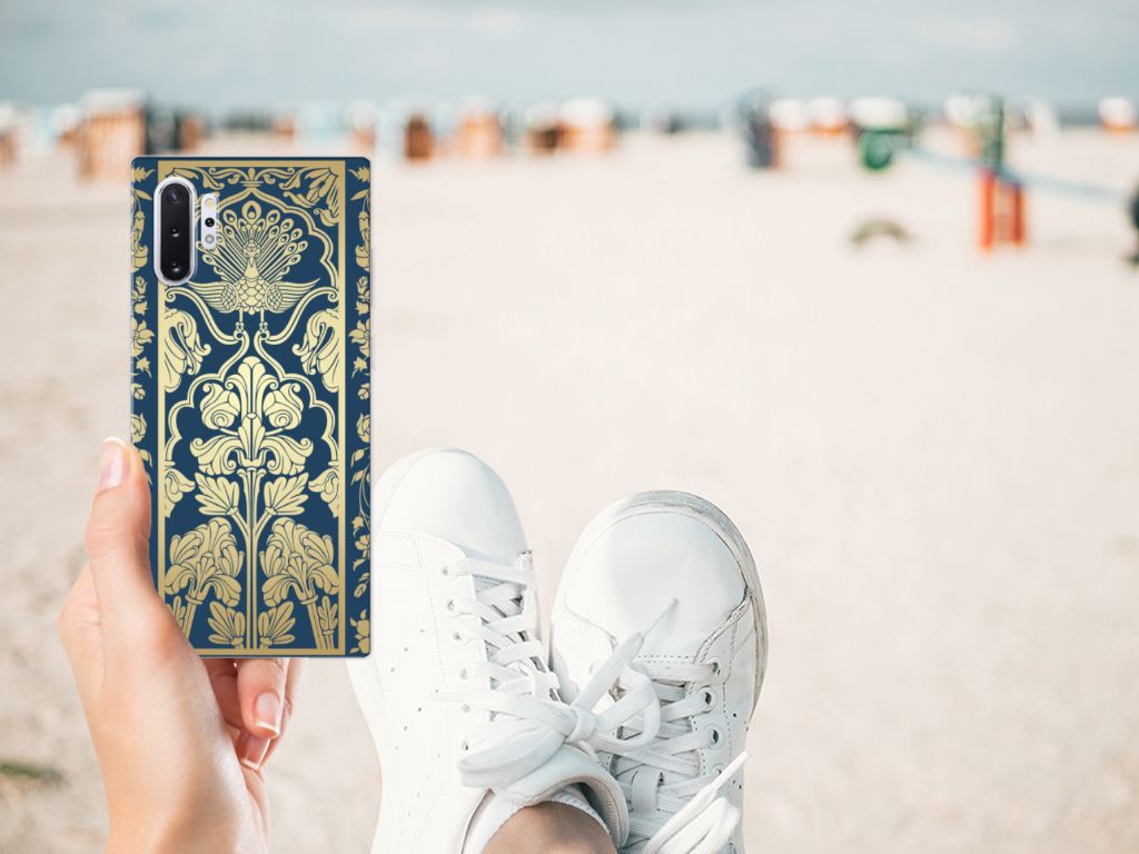 Samsung Galaxy Note 10 Plus TPU Case Beige Flowers