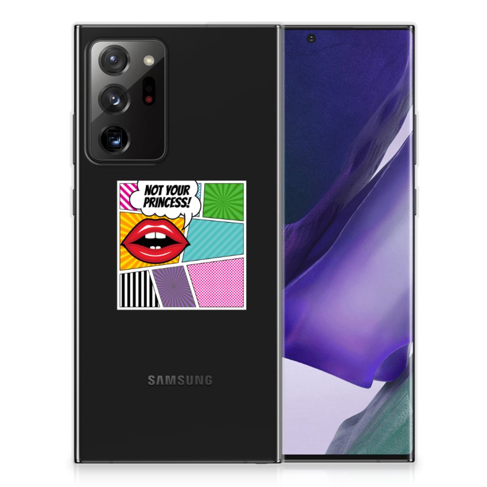 Samsung Galaxy Note20 Ultra Silicone Back Cover Popart Princess