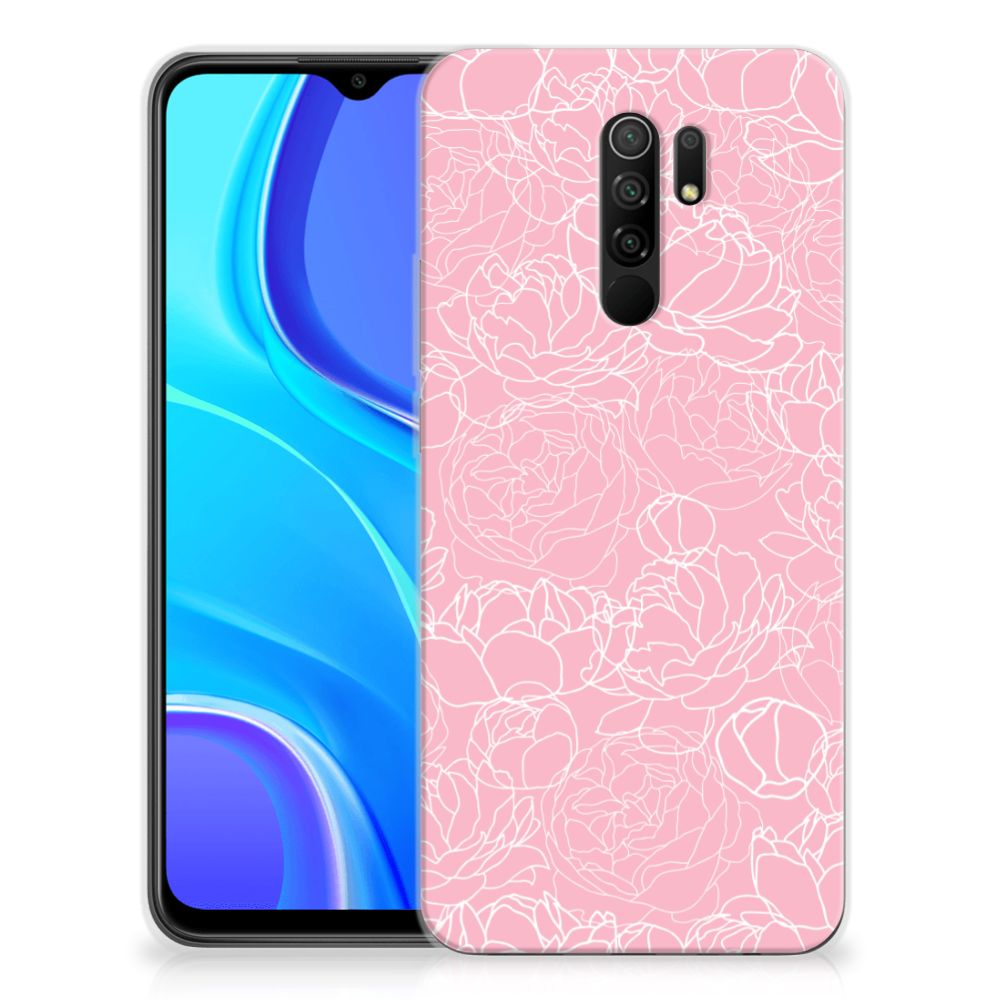 Xiaomi Redmi 9 TPU Case White Flowers B2C Telecom