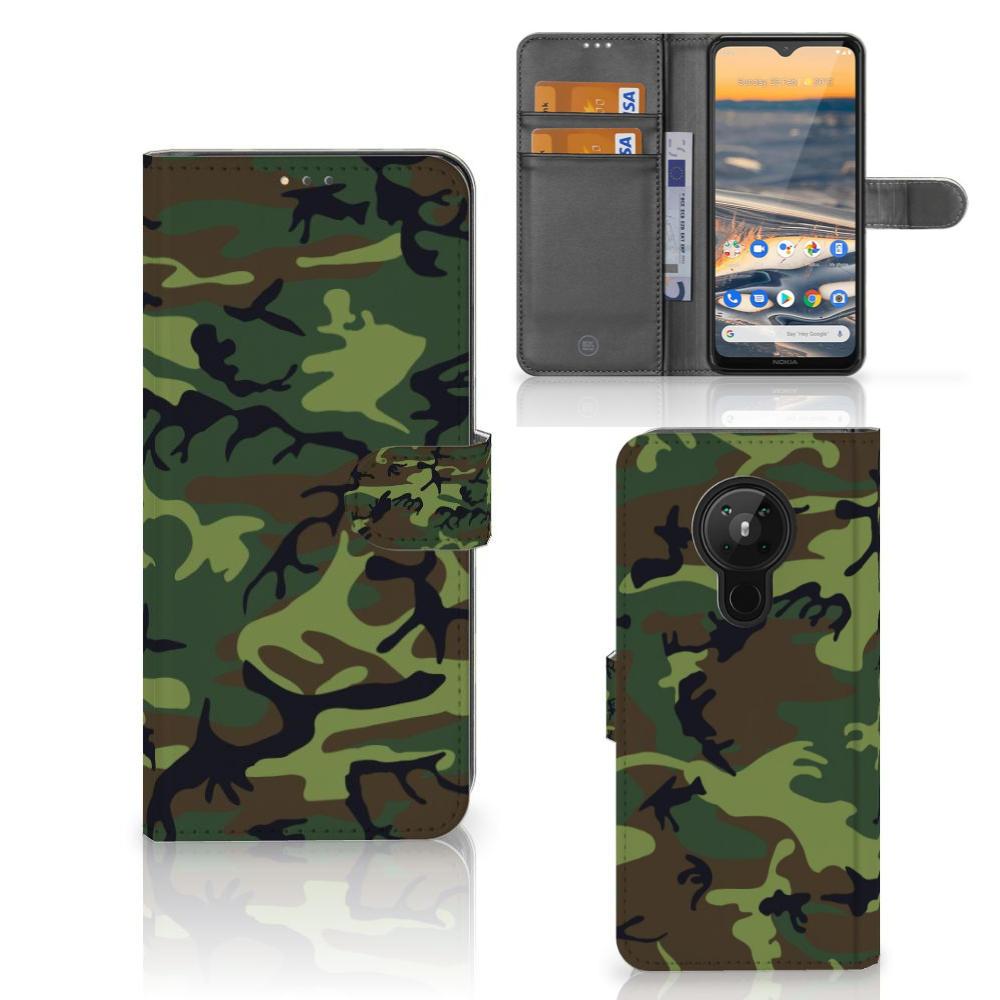 Nokia 5.3 Telefoon Hoesje Army Dark