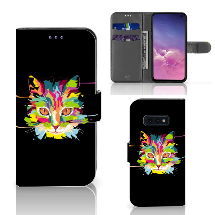 Samsung Galaxy S10e Leuk Hoesje Cat Color