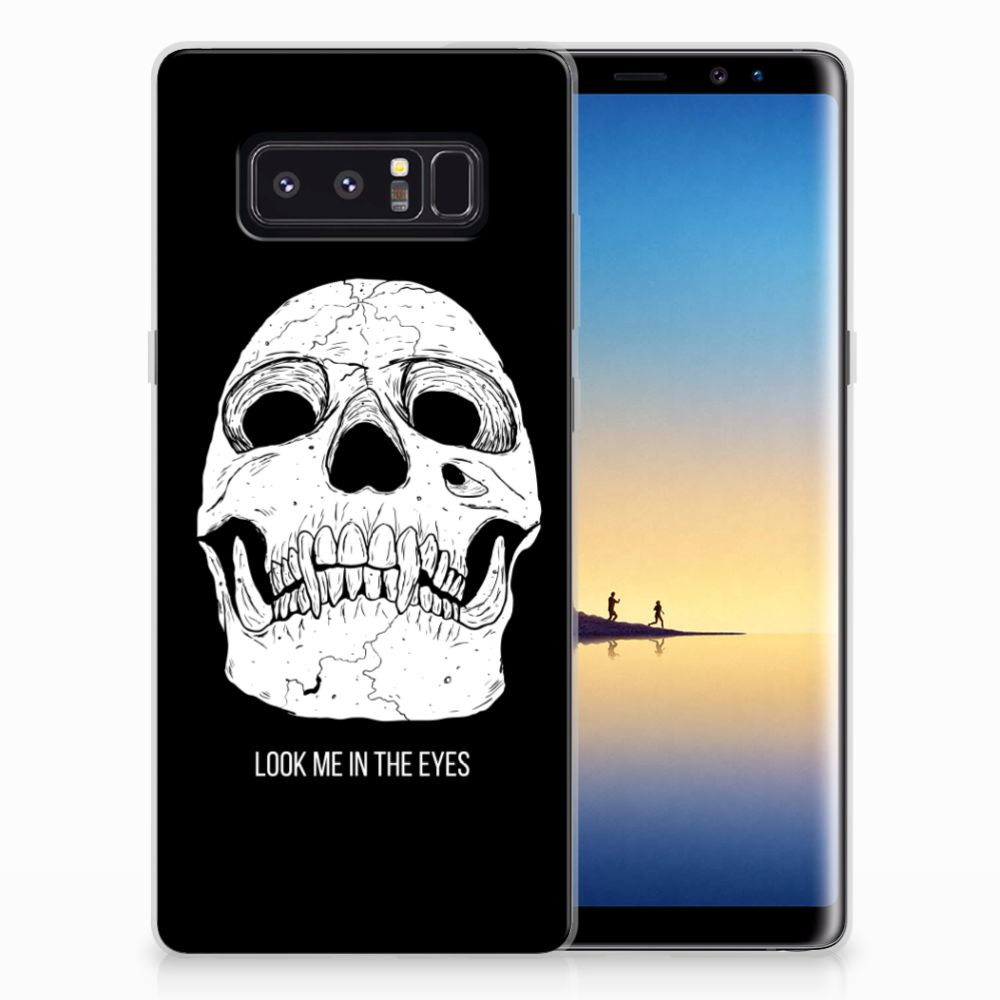 Silicone Back Case Samsung Galaxy Note 8 Skull Eyes