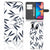 Samsung Galaxy A30 Hoesje Leaves Blue