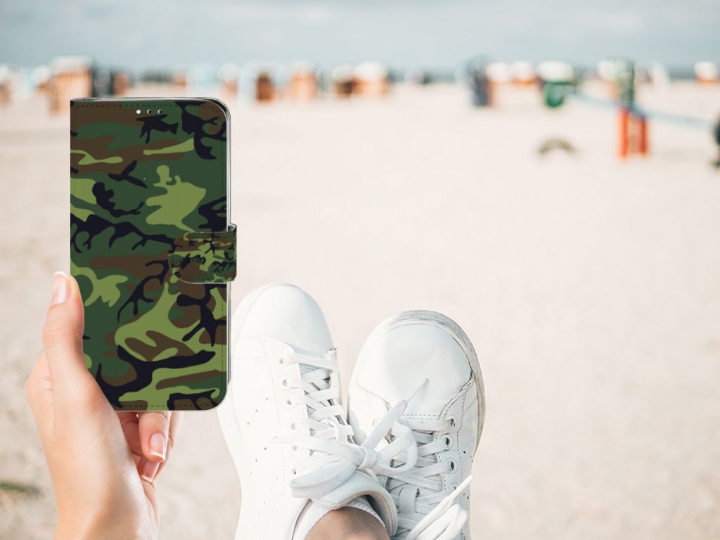 Motorola Moto G7 | G7 Plus Telefoon Hoesje Army Dark