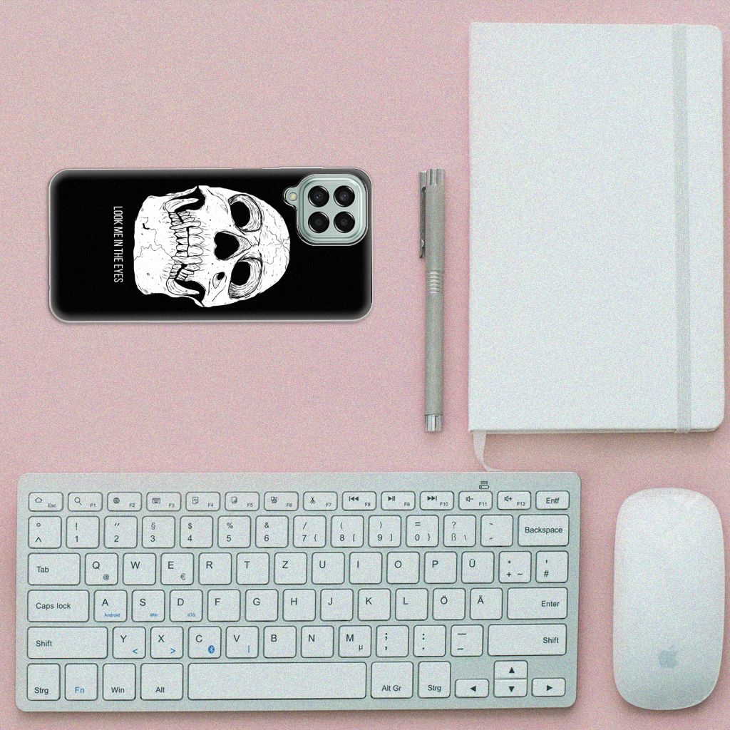 Silicone Back Case Samsung Galaxy M33 Skull Eyes
