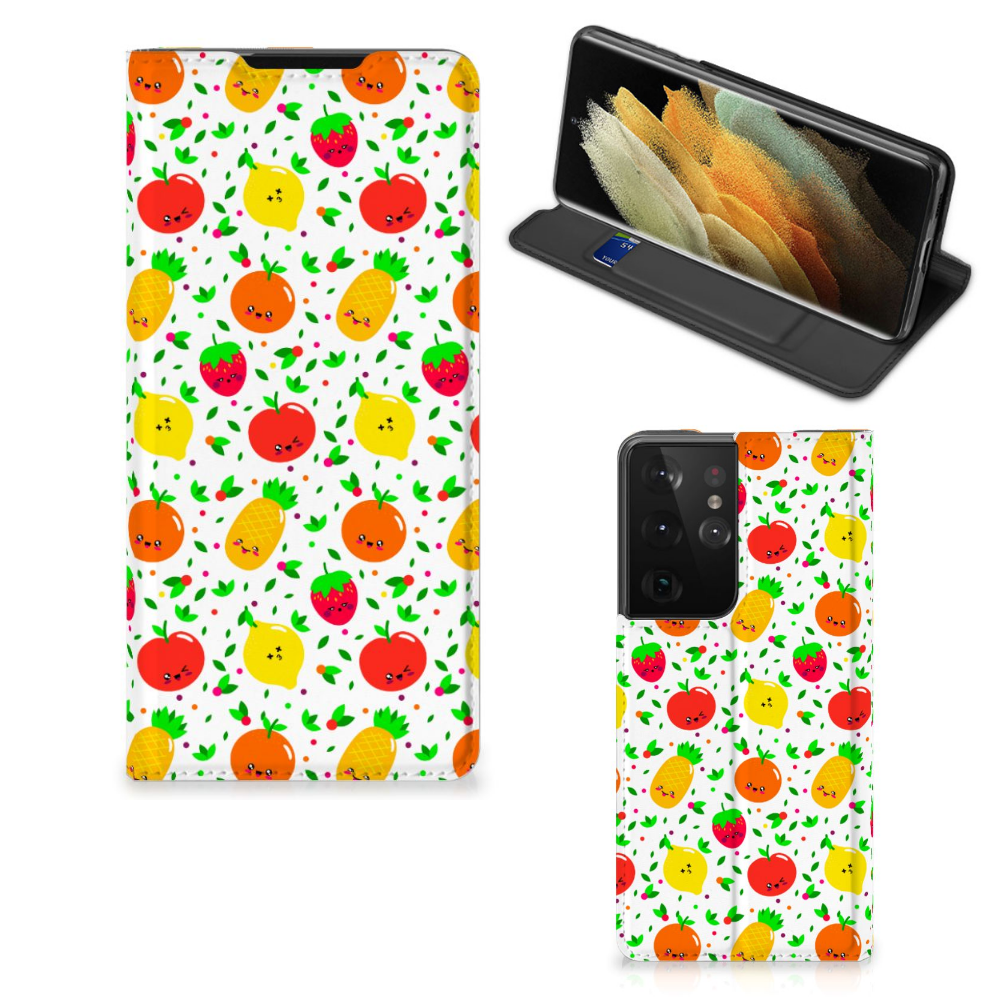 Samsung Galaxy S21 Ultra Flip Style Cover Fruits - B2C Telecom