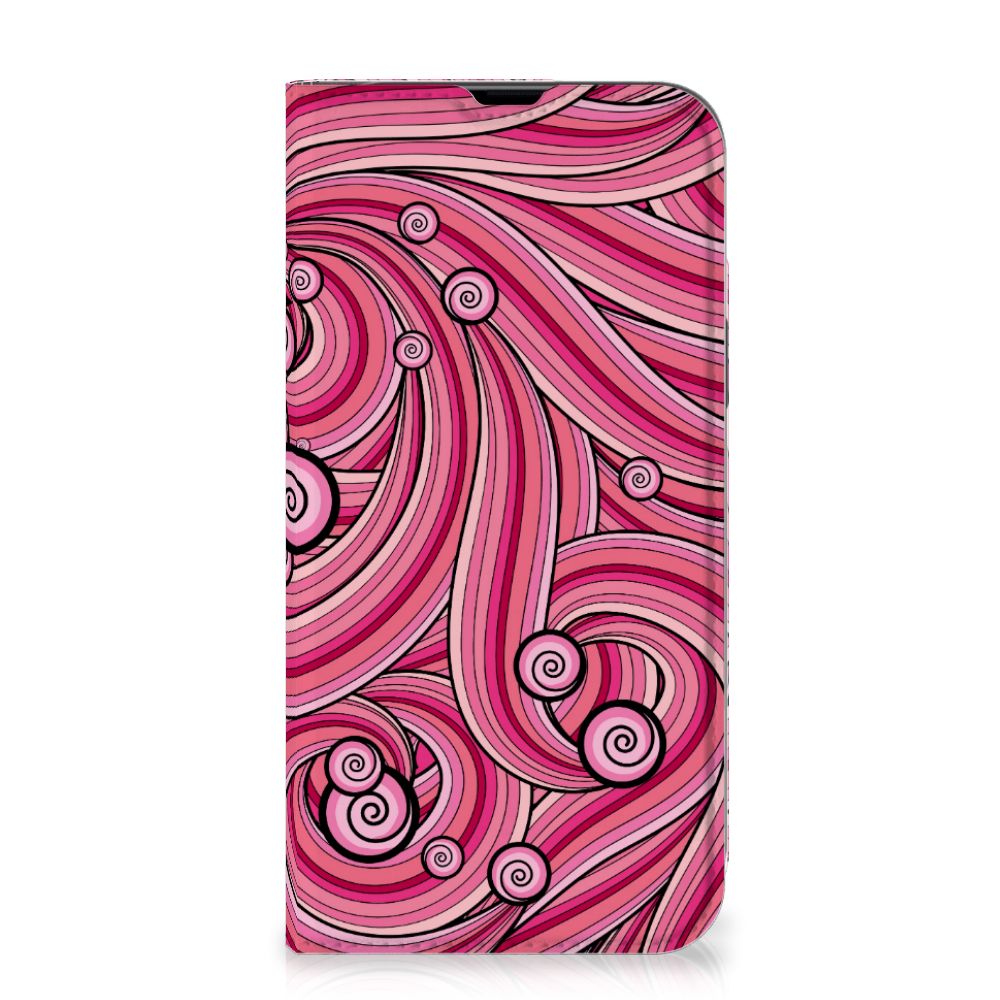 iPhone 13 Pro Max Bookcase Swirl Pink - B2C Telecom