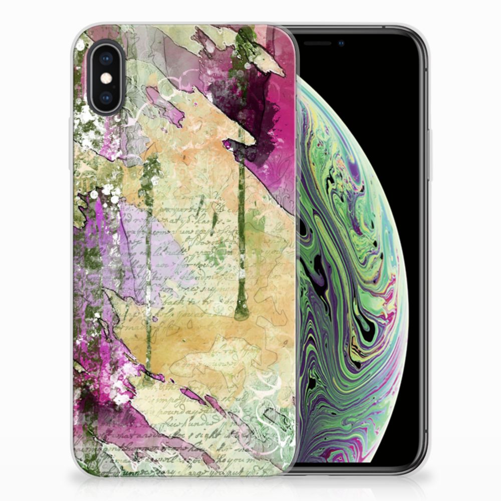 Hoesje maken Apple iPhone Xs Max Letter Painting
