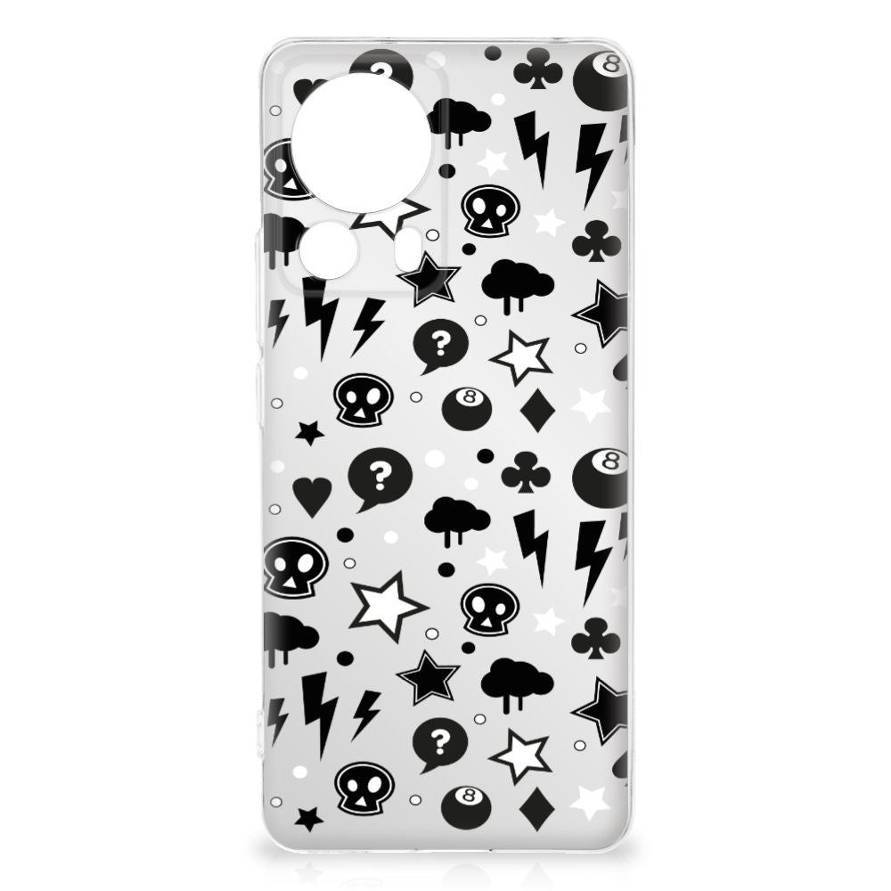 Silicone Back Case Xiaomi 13 Lite Silver Punk