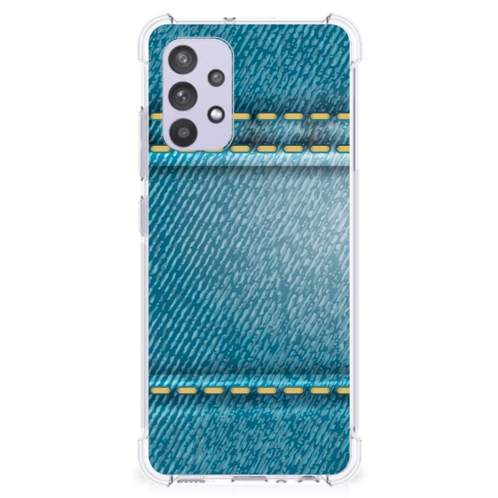 Samsung Galaxy A32 4G | A32 5G Enterprise Editie Anti Shock Bumper Case Jeans B2C Telecom