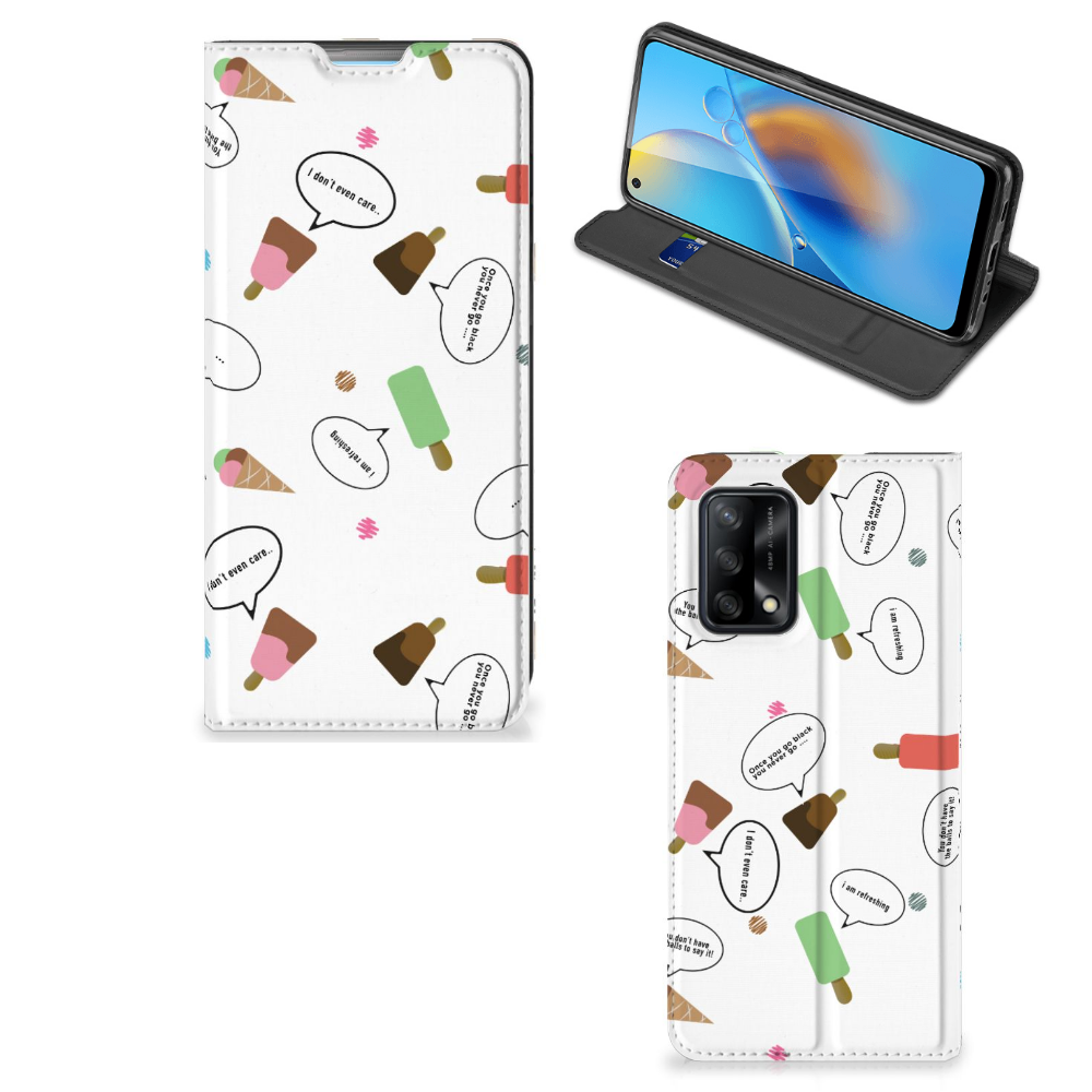 OPPO A74 4G Flip Style Cover IJsjes - B2C Telecom
