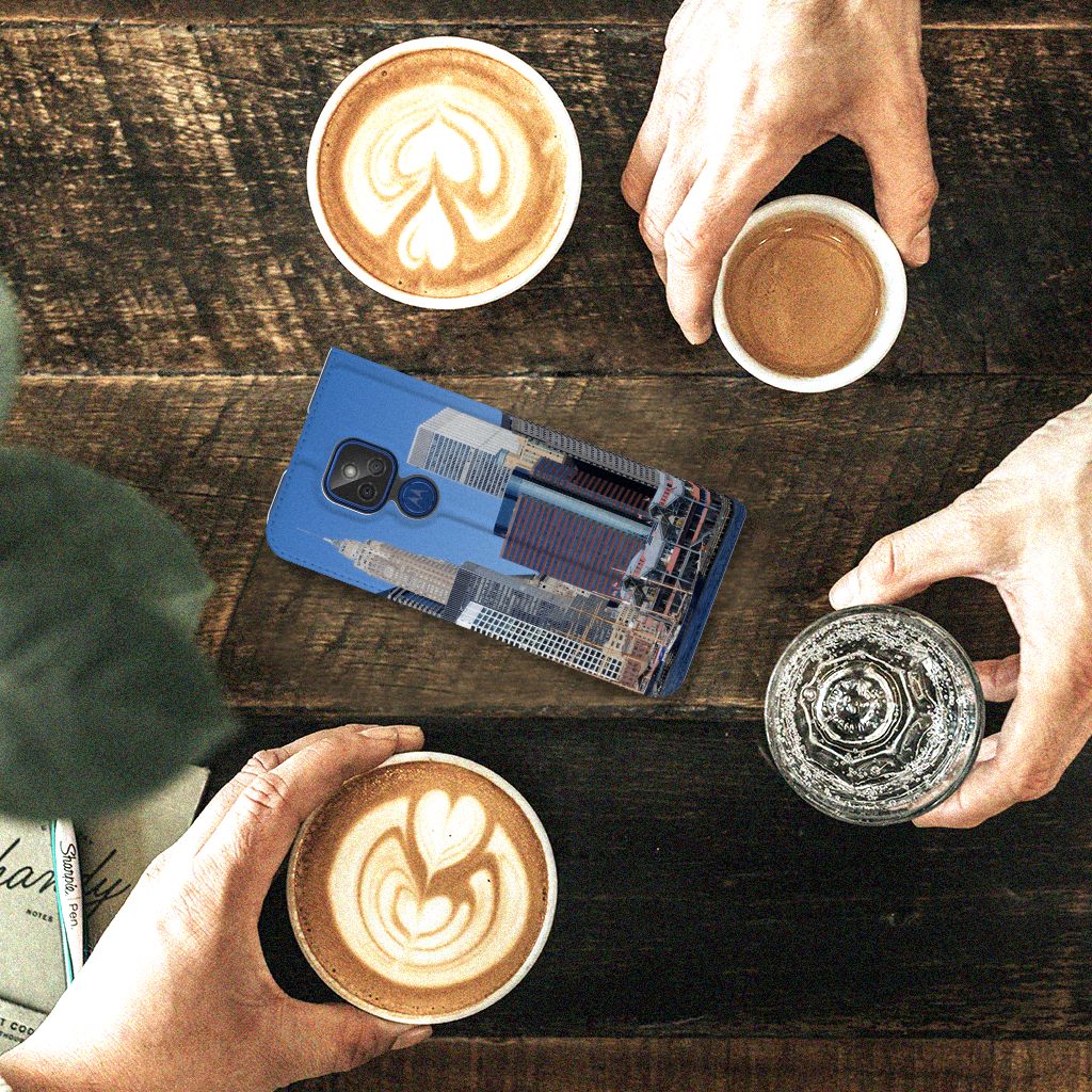 Motorola Moto G9 Play Book Cover Vrijheidsbeeld - B2C Telecom