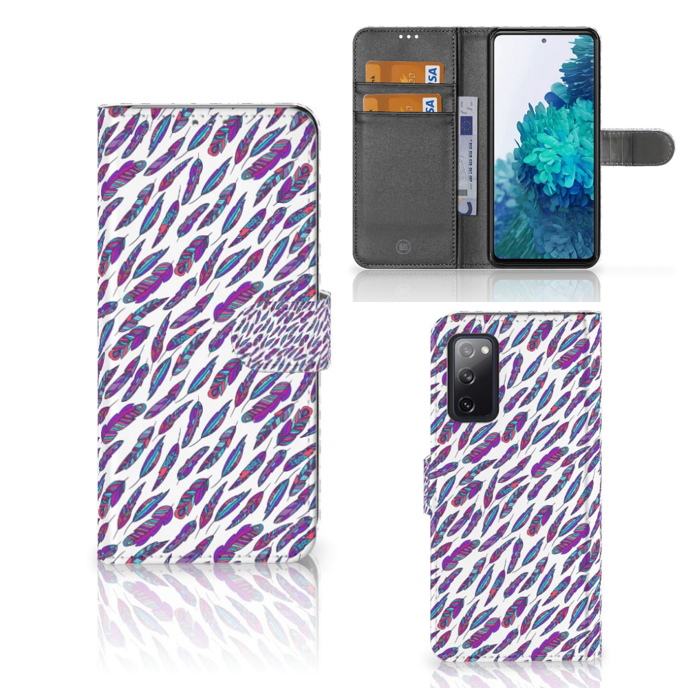 Samsung Galaxy S20 FE Telefoon Hoesje Feathers Color