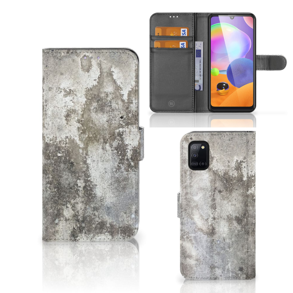 Samsung Galaxy A31 Bookcase Beton Print