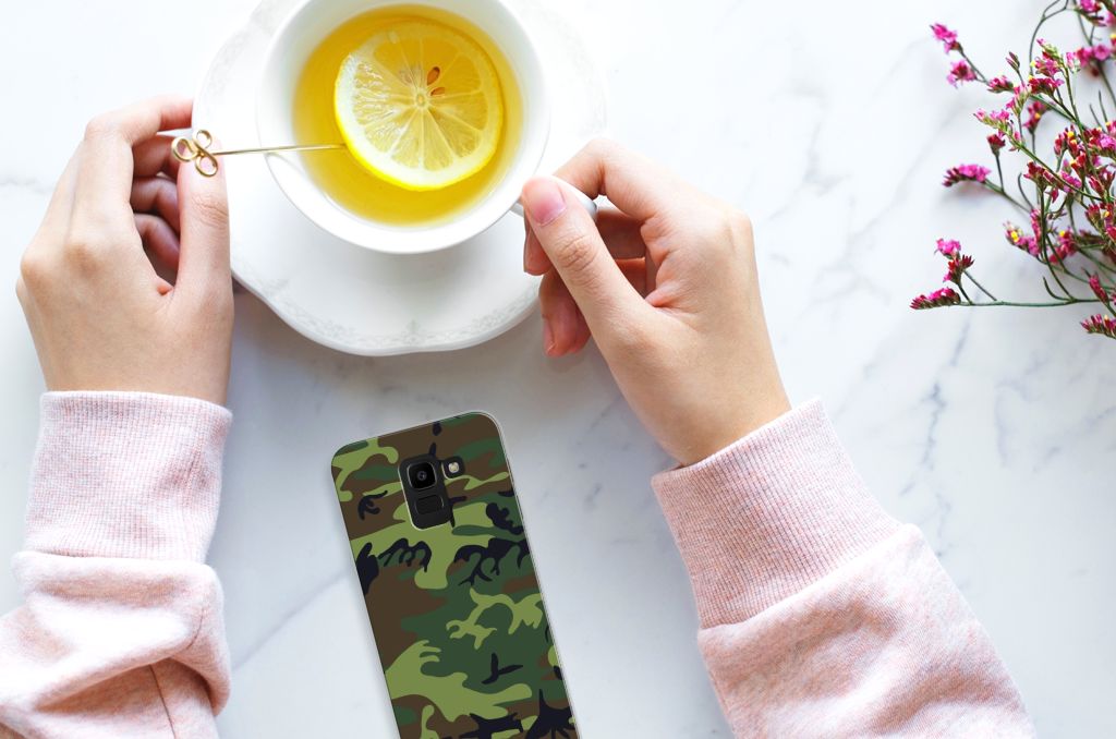 Samsung Galaxy J6 2018 TPU bumper Army Dark