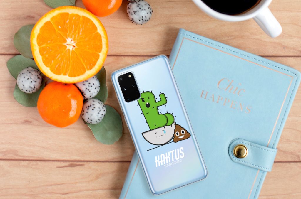 Samsung Galaxy S20 Plus Telefoonhoesje met Naam Cactus Poo B2C Telecom
