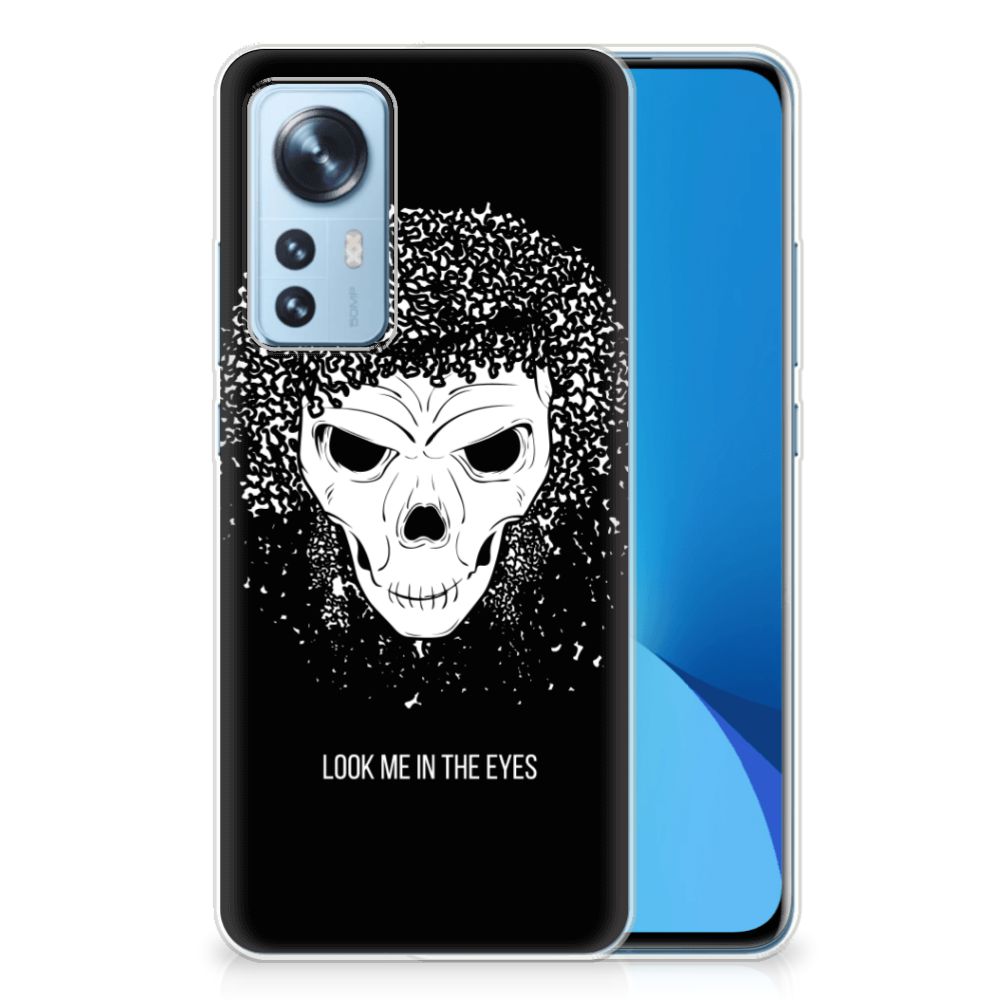 Silicone Back Case Xiaomi 12 | 12X Skull Hair B2C Telecom