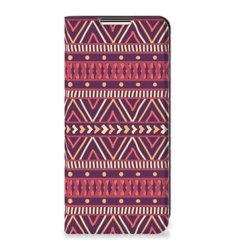 Xiaomi Redmi Note 10/10T 5G | Poco M3 Pro Hoesje met Magneet Aztec Paars - B2C Telecom