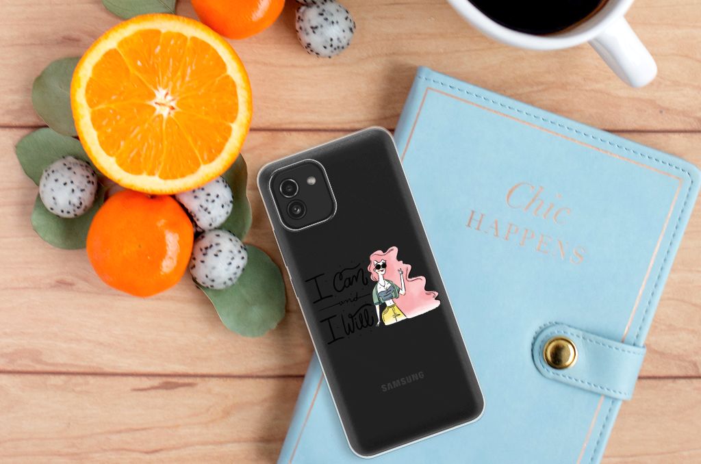 Samsung Galaxy A03 Telefoonhoesje met Naam i Can