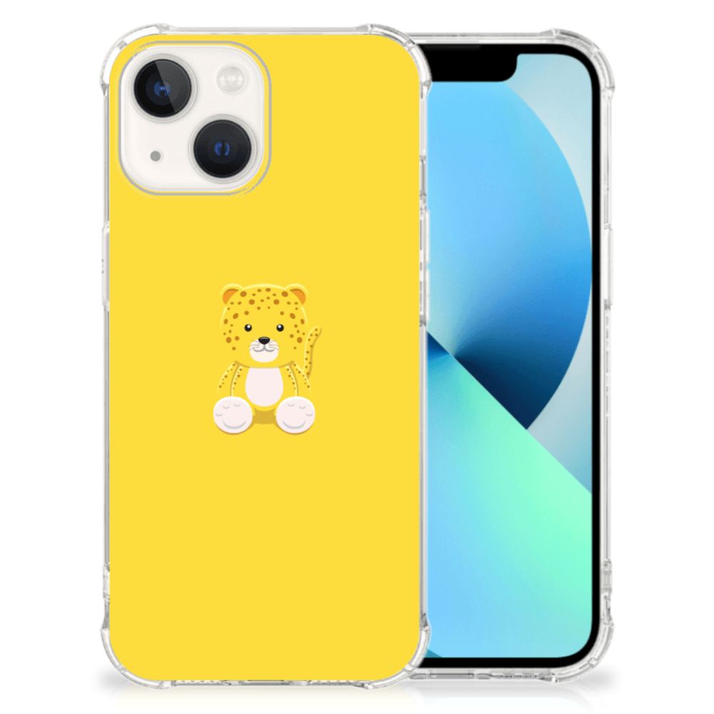 iPhone 13 Stevig Bumper Hoesje Baby Leopard B2C Telecom