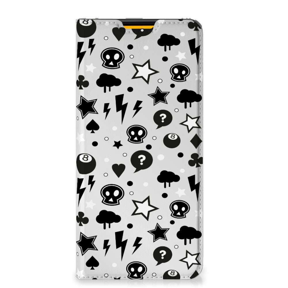Mobiel BookCase Samsung Galaxy M52 Silver Punk - B2C Telecom
