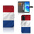 OPPO Reno6 5G Bookstyle Case Nederlandse Vlag met pasjes, design van de Nederlandse vlag.