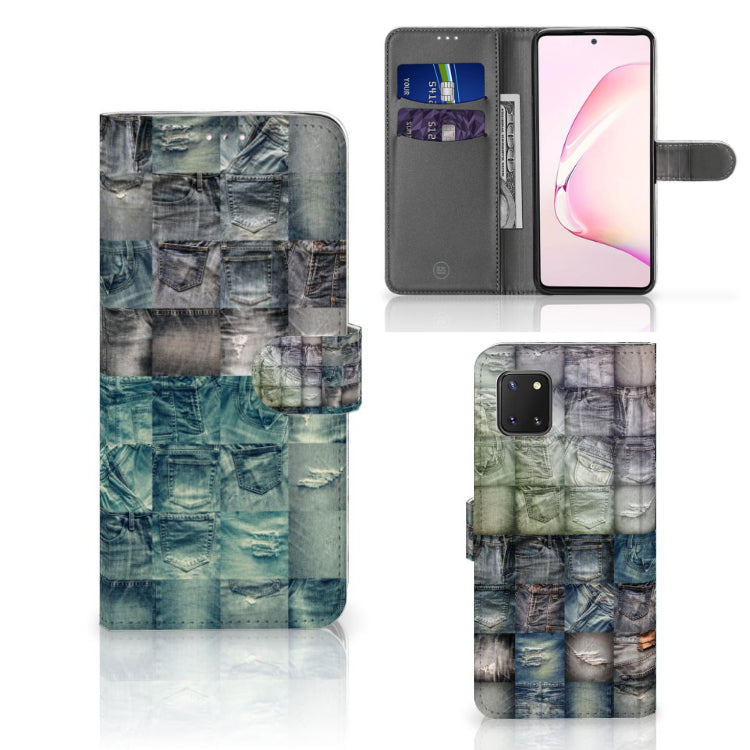 Wallet Case met Pasjes Samsung Note 10 Lite Spijkerbroeken
