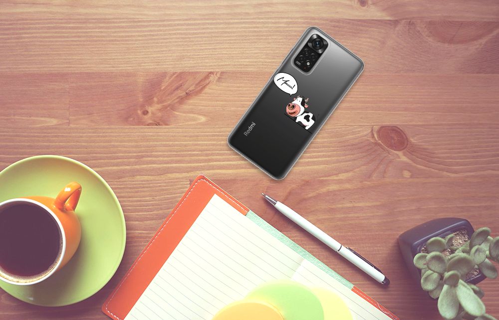 Xiaomi Redmi 10 | Redmi Note 11 4G Telefoonhoesje met Naam Cow B2C Telecom