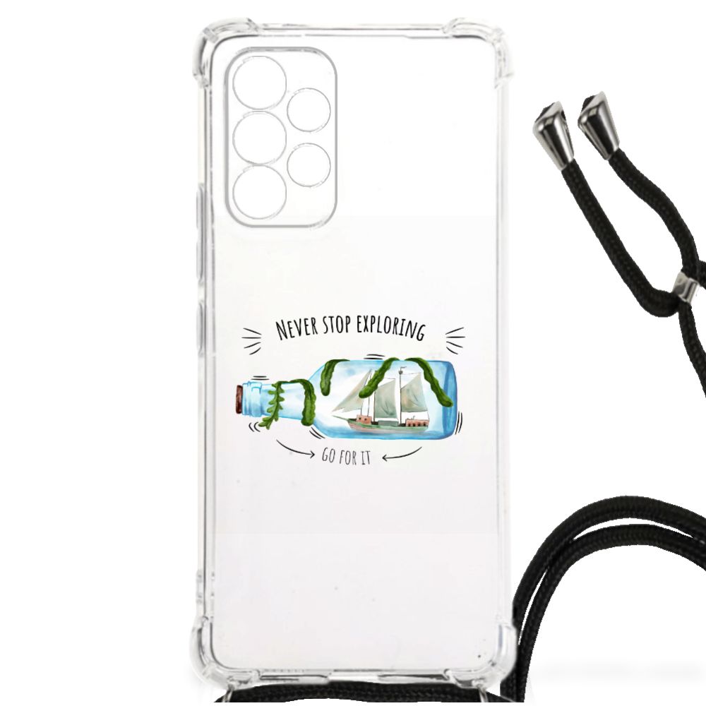 Samsung Galaxy A53 Stevig Bumper Hoesje Boho Bottle