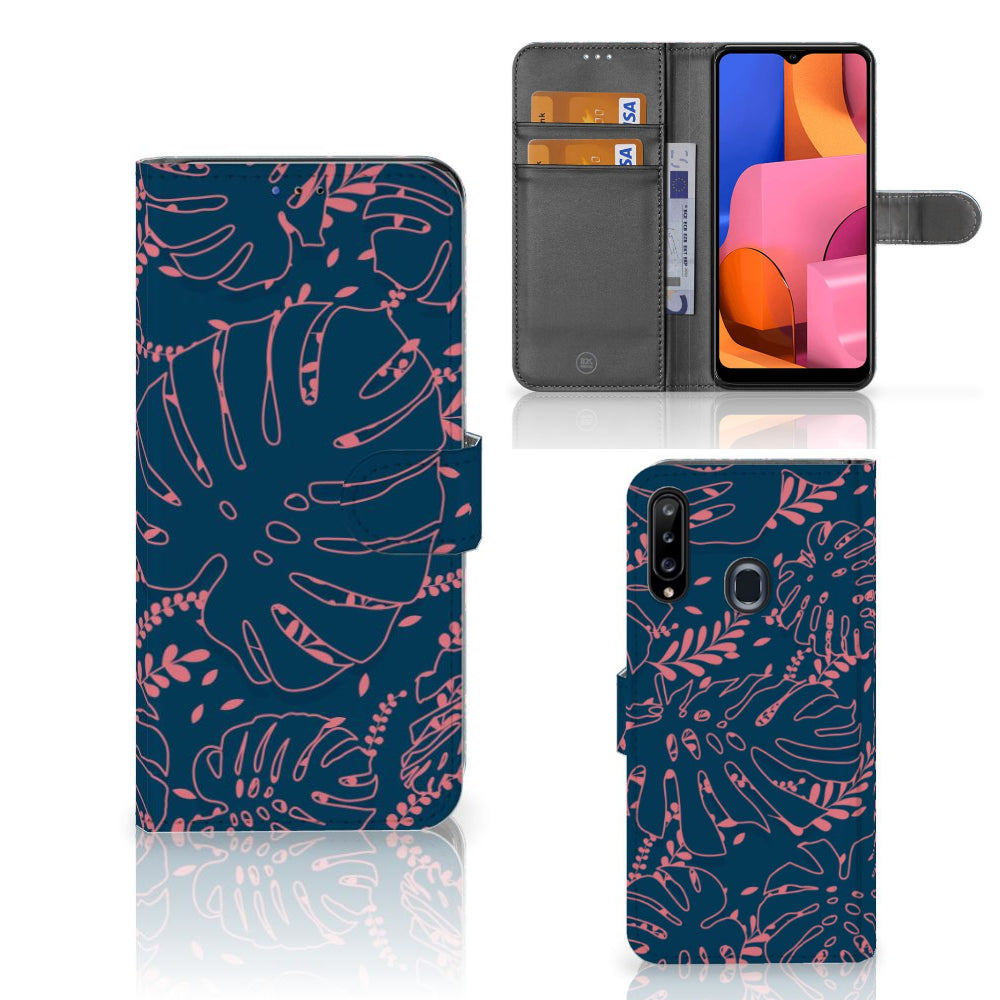 Samsung Galaxy A20s Hoesje Palm Leaves