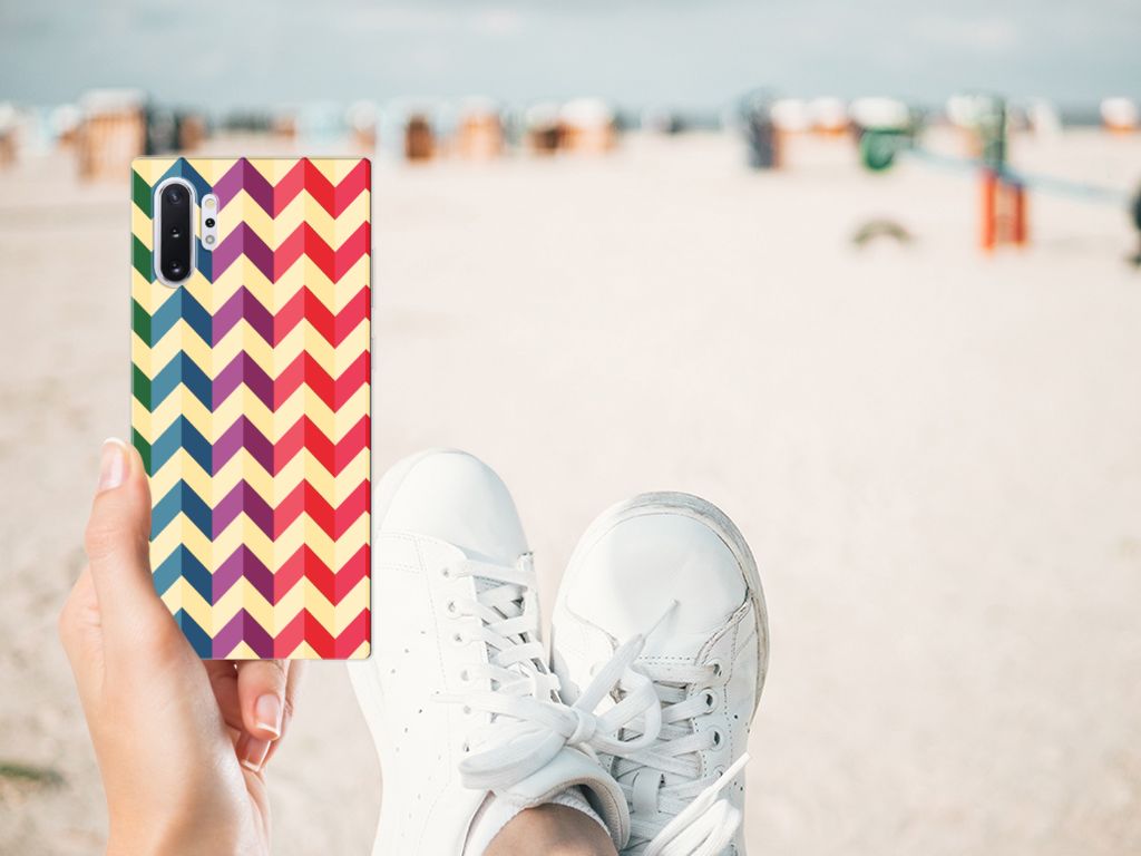 Samsung Galaxy Note 10 Plus TPU bumper Zigzag Multi Color