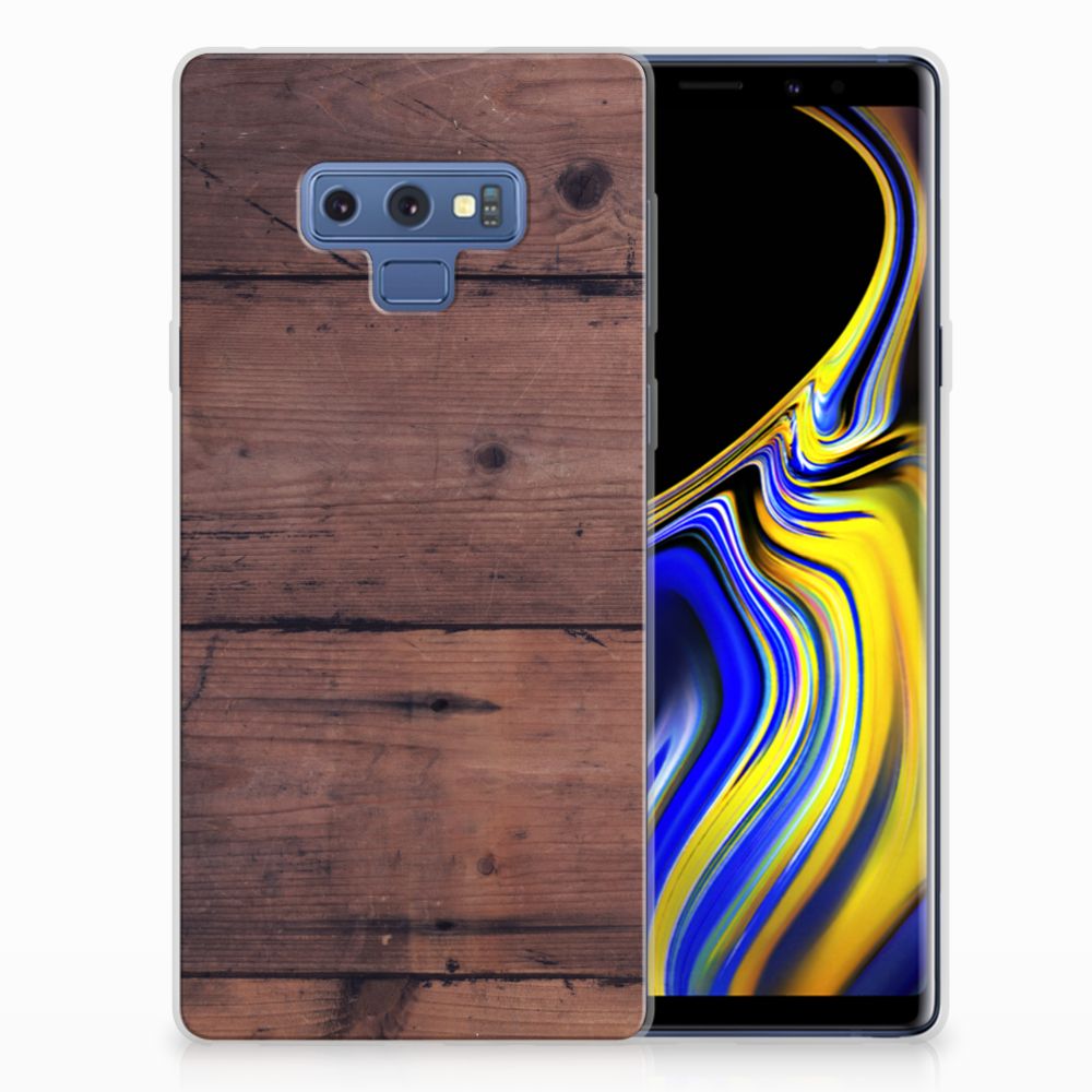Samsung Galaxy Note 9 Bumper Hoesje Old Wood