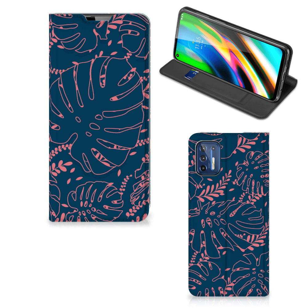 Motorola Moto G9 Plus Smart Cover Palm Leaves