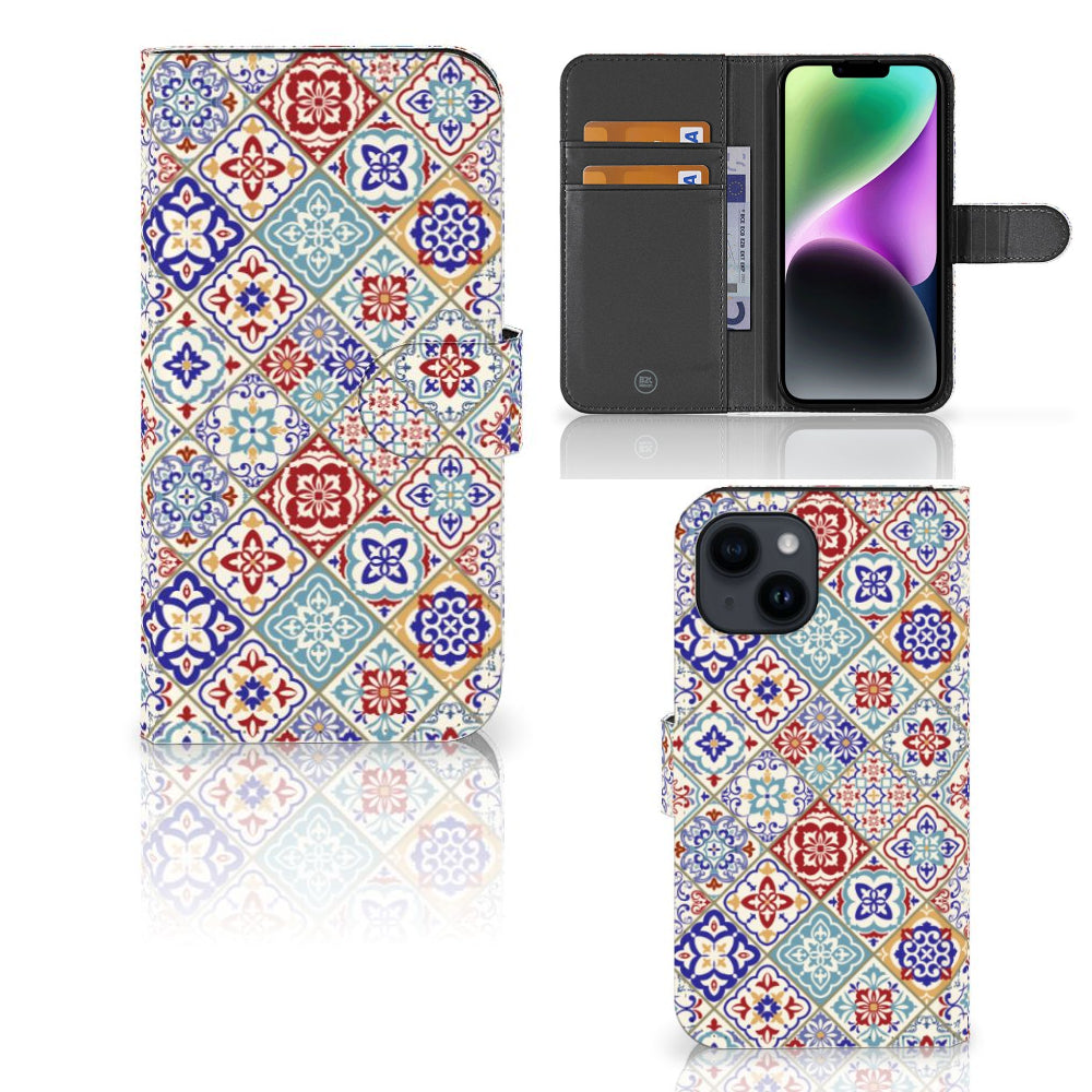 iPhone 15 Bookcase Tiles Color